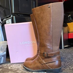 London Fog Kids Brown Boots